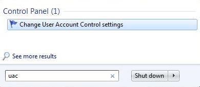 User Account Control - UAC - Change Notification Settings