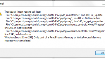 آموزش رفع خطای Only a part of Read Process Memory or Write Process Memory was completed