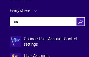 تغییر تنظیمات سطح دسترسی کاربر ویندوز