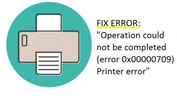 رفع خطای Operation could not be completed error 0x00000709 در پرینتر